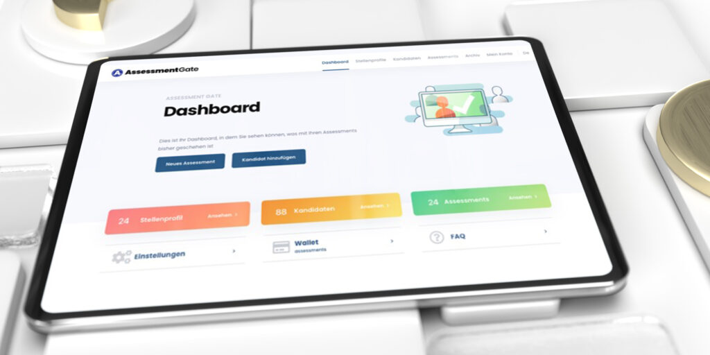 Ipad-Applikation von Assessment Gate